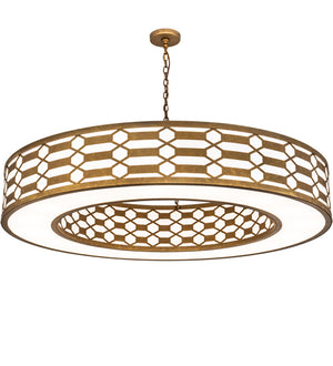 Meyda Tiffany - 217249 - 16 Light Pendant - Watermere - Burnished Gold Leaf