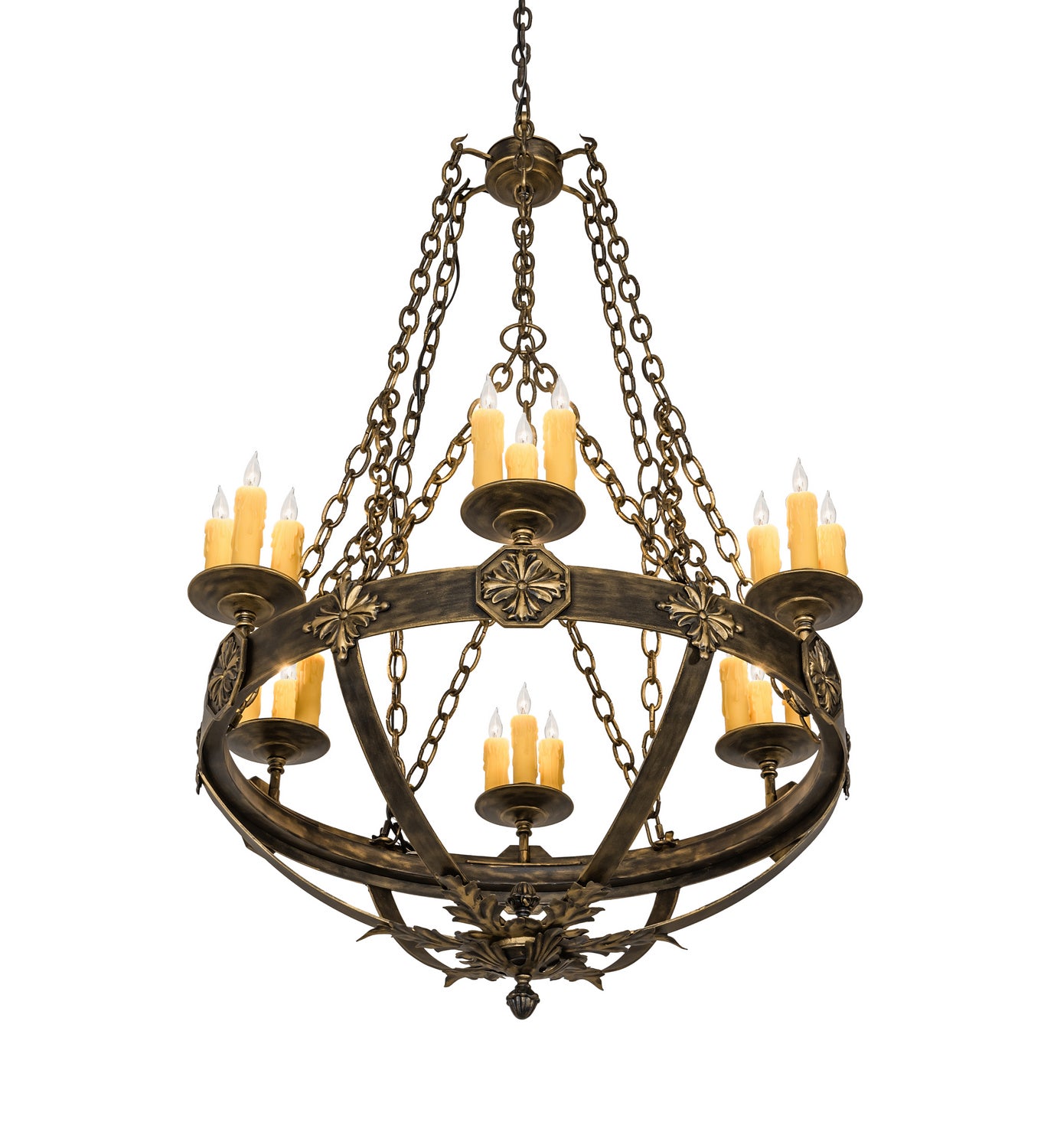 Meyda Tiffany - 217524 - 18 Light Chandelier - Neapolis - Florentine Gold