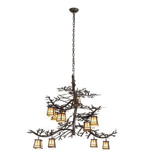 Meyda Tiffany - 218578 - 12 Light Chandelier - Pine Branch - Copper Rust