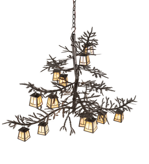 Meyda Tiffany - 218578 - 12 Light Chandelier - Pine Branch - Copper Rust