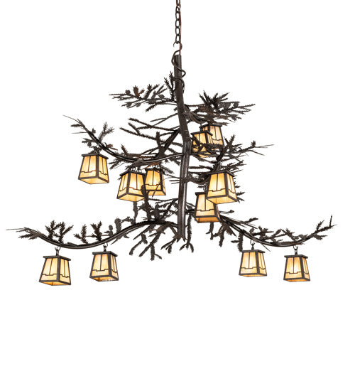 Meyda Tiffany - 218578 - 12 Light Chandelier - Pine Branch - Copper Rust