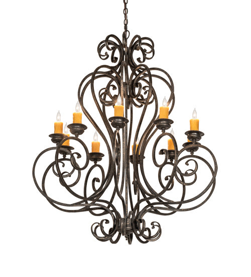 Meyda Tiffany - 218590 - Ten Light Chandelier - Fernando - Golden Bronze