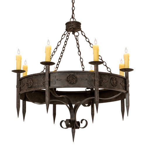 Meyda Tiffany - 218662 - Eight Light Chandelier - Calandra - Coffee Bean