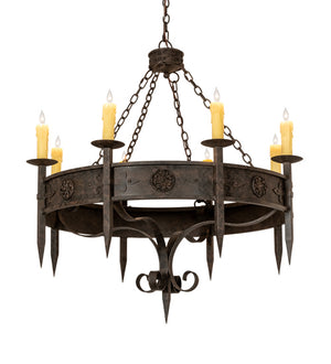 Meyda Tiffany - 218662 - Eight Light Chandelier - Calandra - Coffee Bean