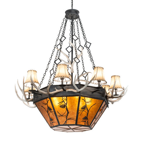 Meyda Tiffany - 218692 - 16 Light Chandelier - Whispering Pines - Costello Black