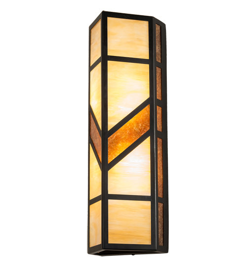 Meyda Tiffany - 218919 - Two Light Wall Sconce - Santa Fe - Flat Black