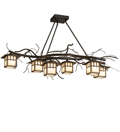 Meyda Tiffany - 219670 - Six Light Chandelier - Winter Solstice - Oil Rubbed Bronze