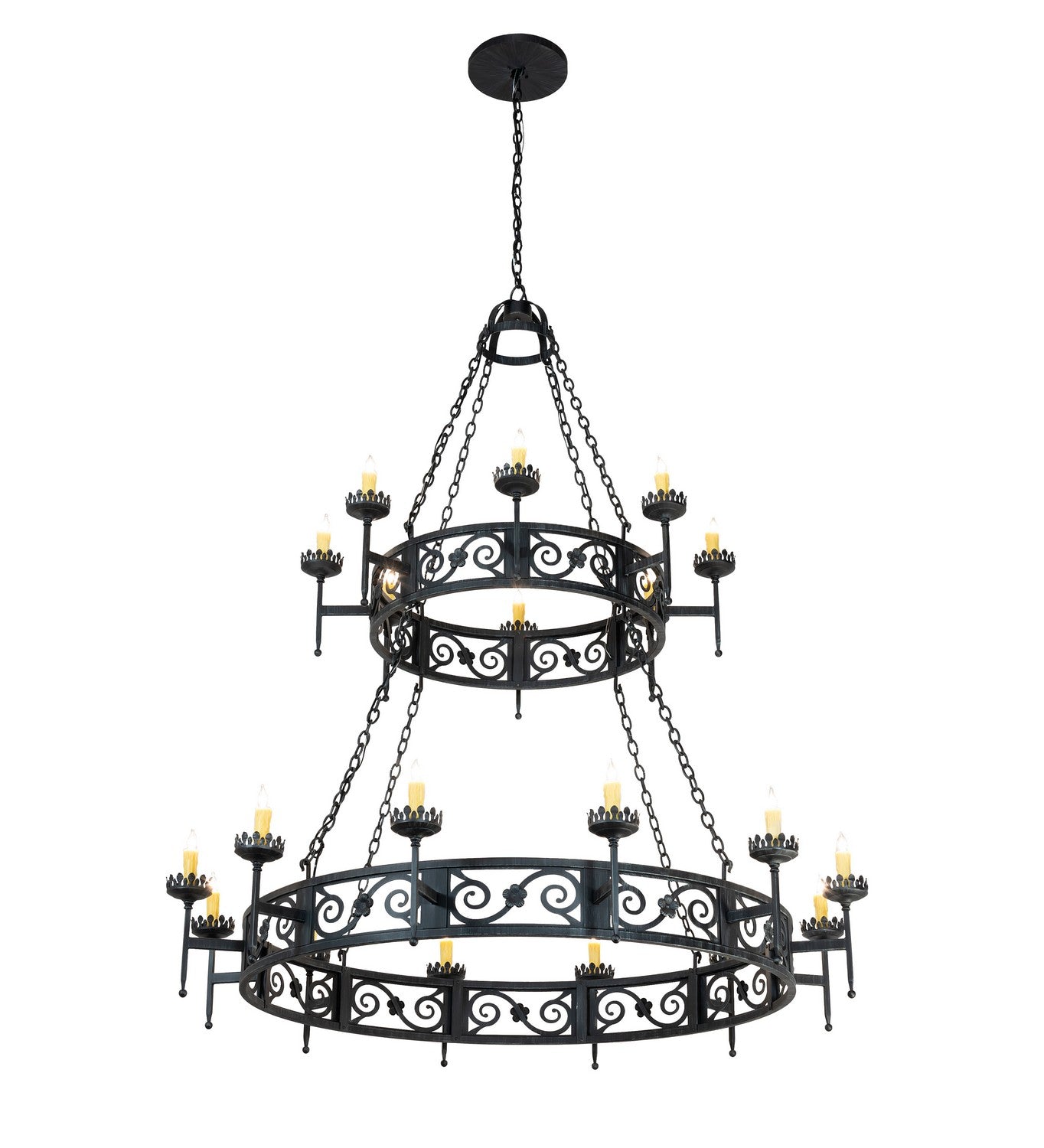 Meyda Tiffany - 219839 - 20 Light Chandelier - Majella - Antique Iron Gate