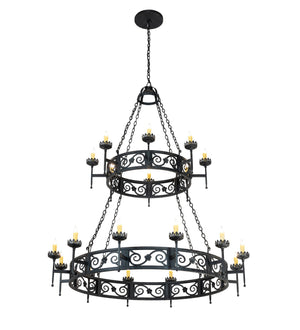 Meyda Tiffany - 219839 - 20 Light Chandelier - Majella - Antique Iron Gate