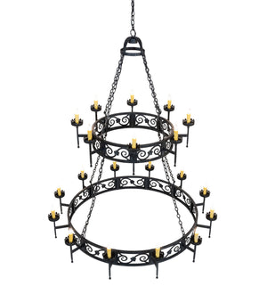 Meyda Tiffany - 219839 - 20 Light Chandelier - Majella - Antique Iron Gate