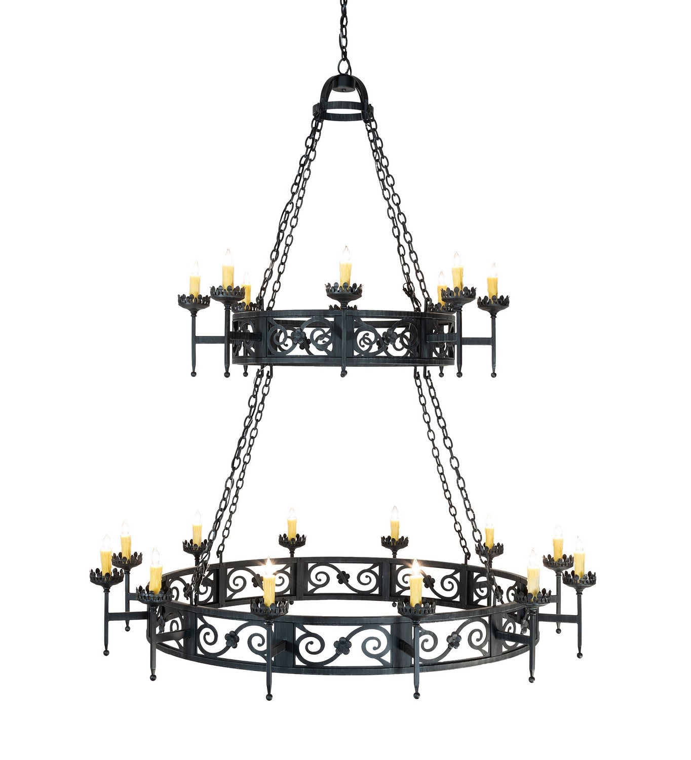 Meyda Tiffany - 219839 - 20 Light Chandelier - Majella - Antique Iron Gate