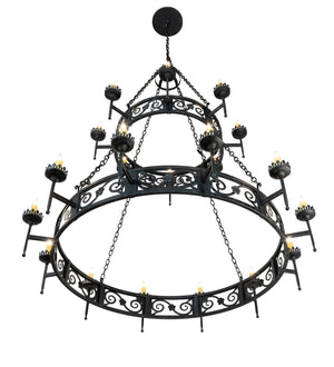 Meyda Tiffany - 219839 - 20 Light Chandelier - Majella - Antique Iron Gate