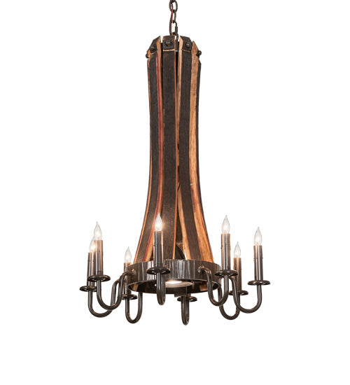 Meyda Tiffany - 219855 - Nine Light Chandelier - Barrel Stave - Timeless Bronze