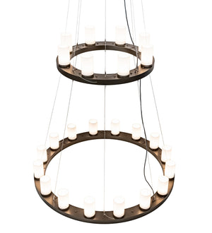 Meyda Tiffany - 219925 - LED Chandelier - Loxley - English Brown