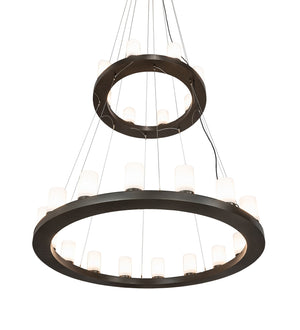 Meyda Tiffany - 219925 - LED Chandelier - Loxley - English Brown