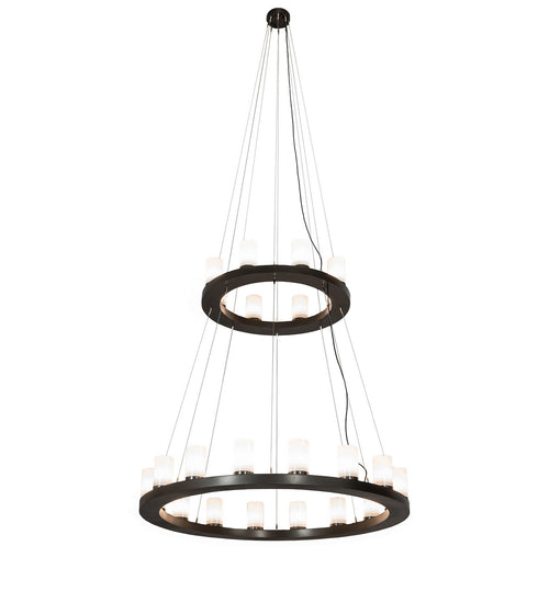 Meyda Tiffany - 219925 - LED Chandelier - Loxley - English Brown