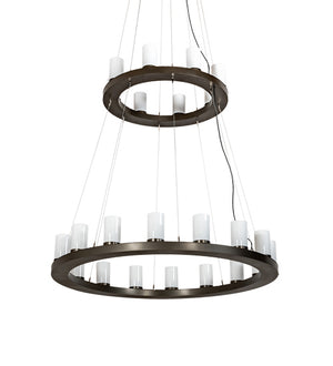 Meyda Tiffany - 219925 - LED Chandelier - Loxley - English Brown