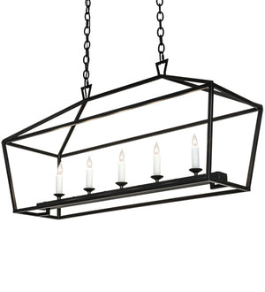 Meyda Tiffany - 219935 - Five Light Pendant - Kitzi - Flat Black