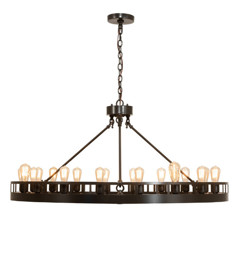 Meyda Tiffany - 220284 - 18 Light Pendant - Barbury - Timeless Bronze