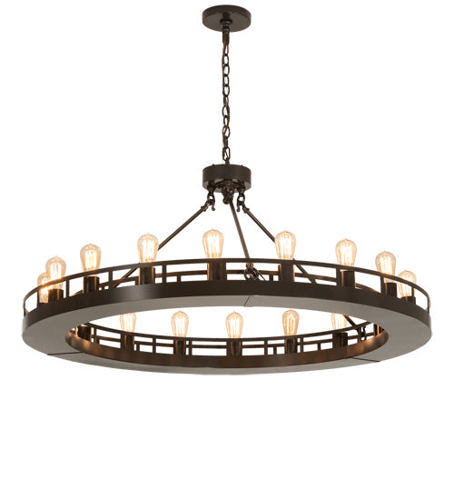 Meyda Tiffany - 220284 - 18 Light Pendant - Barbury - Timeless Bronze