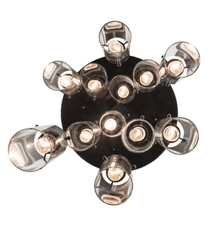 Meyda Tiffany - 220696 - 12 Light Pendant - Cilindro - Solar Black