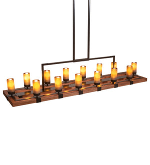 Meyda Tiffany - 220740 - 14 Light Chandelier - Grand Terrace - Walnut Stained And Timeless Bronze