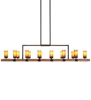 Meyda Tiffany - 220740 - 14 Light Chandelier - Grand Terrace - Walnut Stained And Timeless Bronze