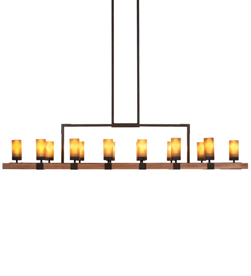 Meyda Tiffany - 220740 - 14 Light Chandelier - Grand Terrace - Walnut Stained And Timeless Bronze