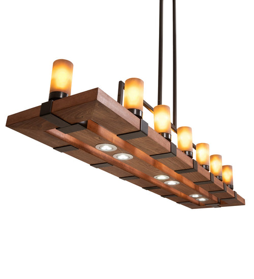 Meyda Tiffany - 220740 - 14 Light Chandelier - Grand Terrace - Walnut Stained And Timeless Bronze