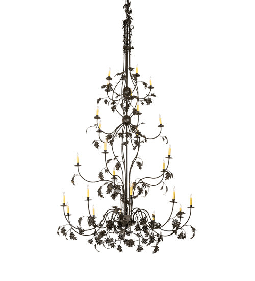 Meyda Tiffany - 221298 - 25 Light Chandelier - Oak Leaf - Timeless Bronze