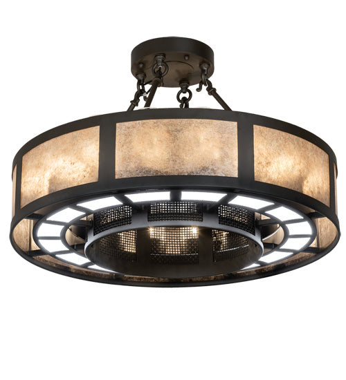 Meyda Tiffany - 221480 - LED Chandel-Air - Smythe Craftsman - Oil Rubbed Bronze