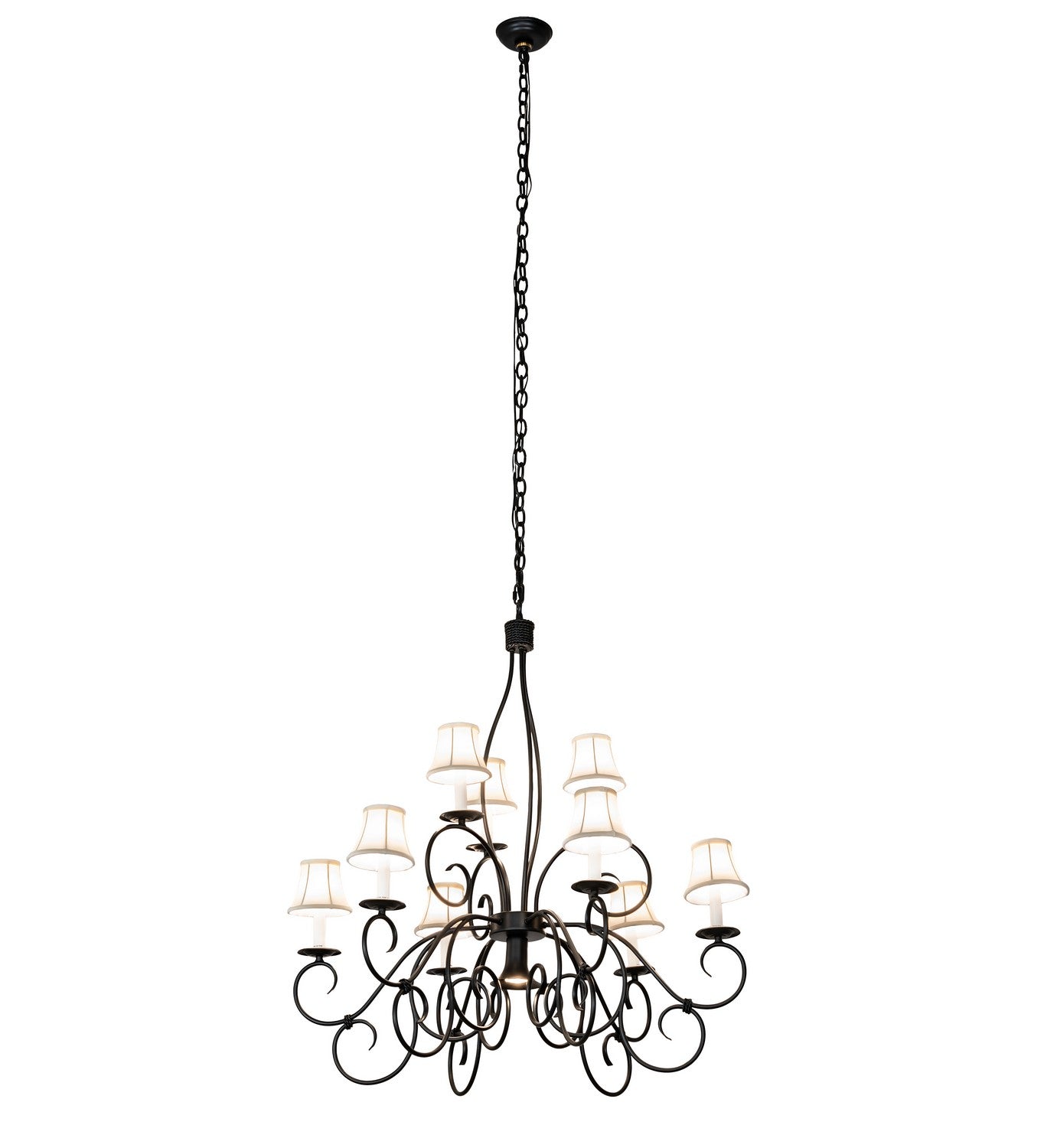 Meyda Tiffany - 221766 - Ten Light Chandelier - Grace - Blackwash