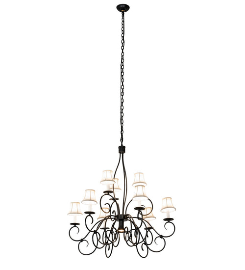 Meyda Tiffany - 221766 - Ten Light Chandelier - Grace - Blackwash