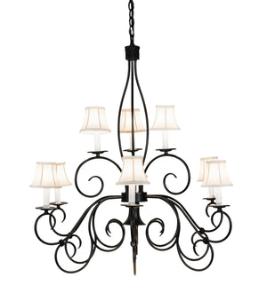 Meyda Tiffany - 221766 - Ten Light Chandelier - Grace - Blackwash