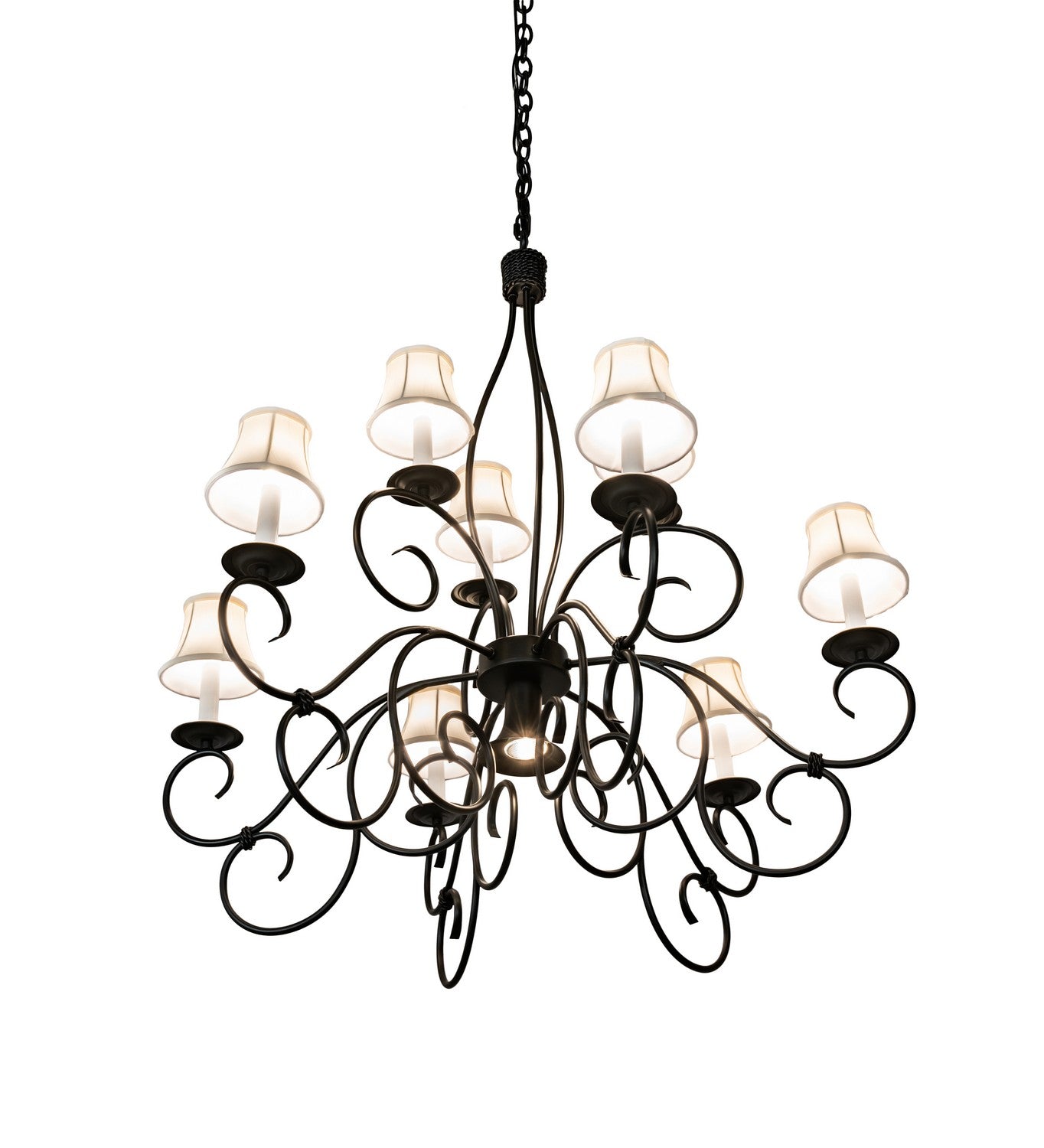 Meyda Tiffany - 221766 - Ten Light Chandelier - Grace - Blackwash