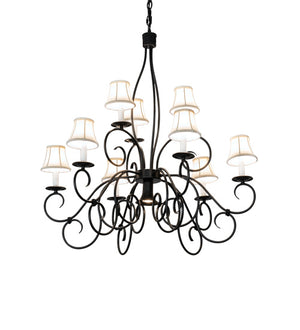 Meyda Tiffany - 221766 - Ten Light Chandelier - Grace - Blackwash