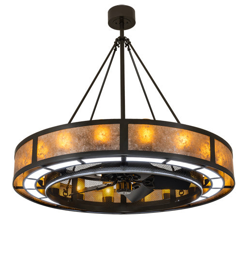 Meyda Tiffany - 222207 - LED Chandel-Air - Smythe Craftsman - Timeless Bronze