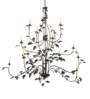 Meyda Tiffany - 222594 - 15 Light Chandelier - Oak Leaf - Timeless Bronze