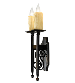 Meyda Tiffany - 222726 - Two Light Wall Sconce - Toscano - Antique Black