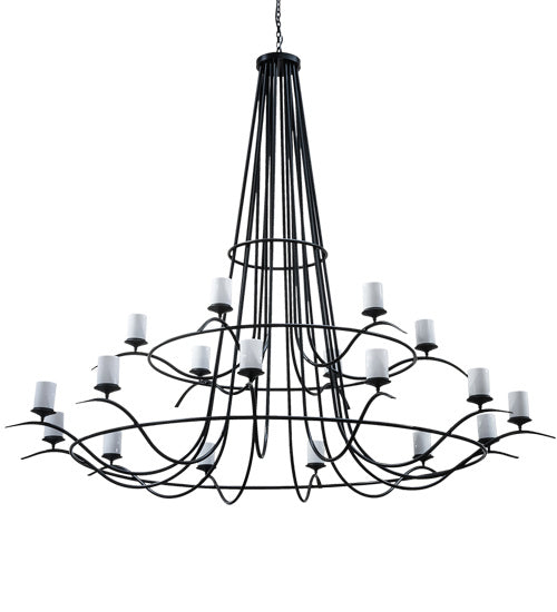 Meyda Tiffany - 222728 - 18 Light Chandelier - Octavia - Solar Black