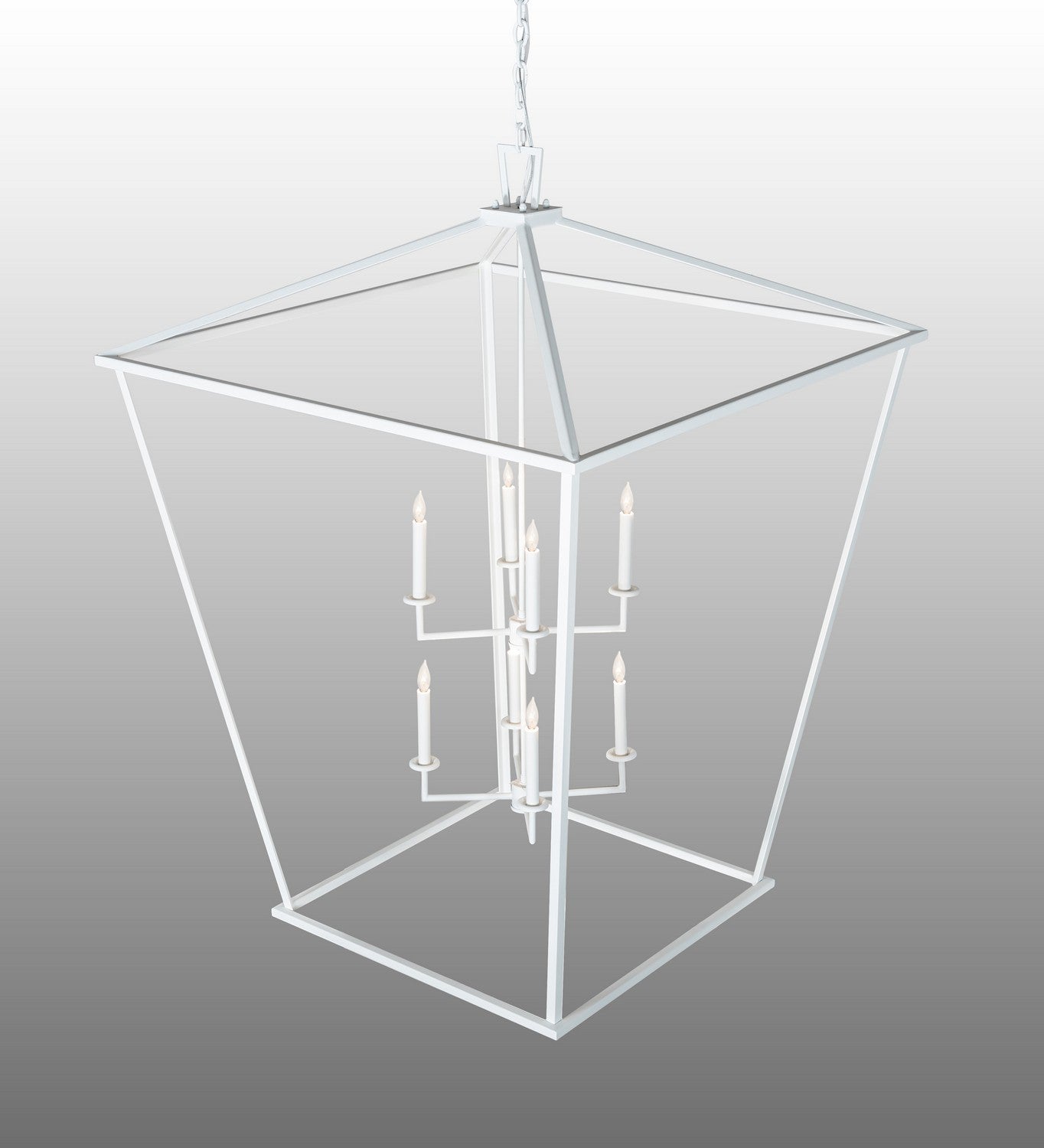 Meyda Tiffany - 223475 - Eight Light Pendant - Kitzi - Matte White