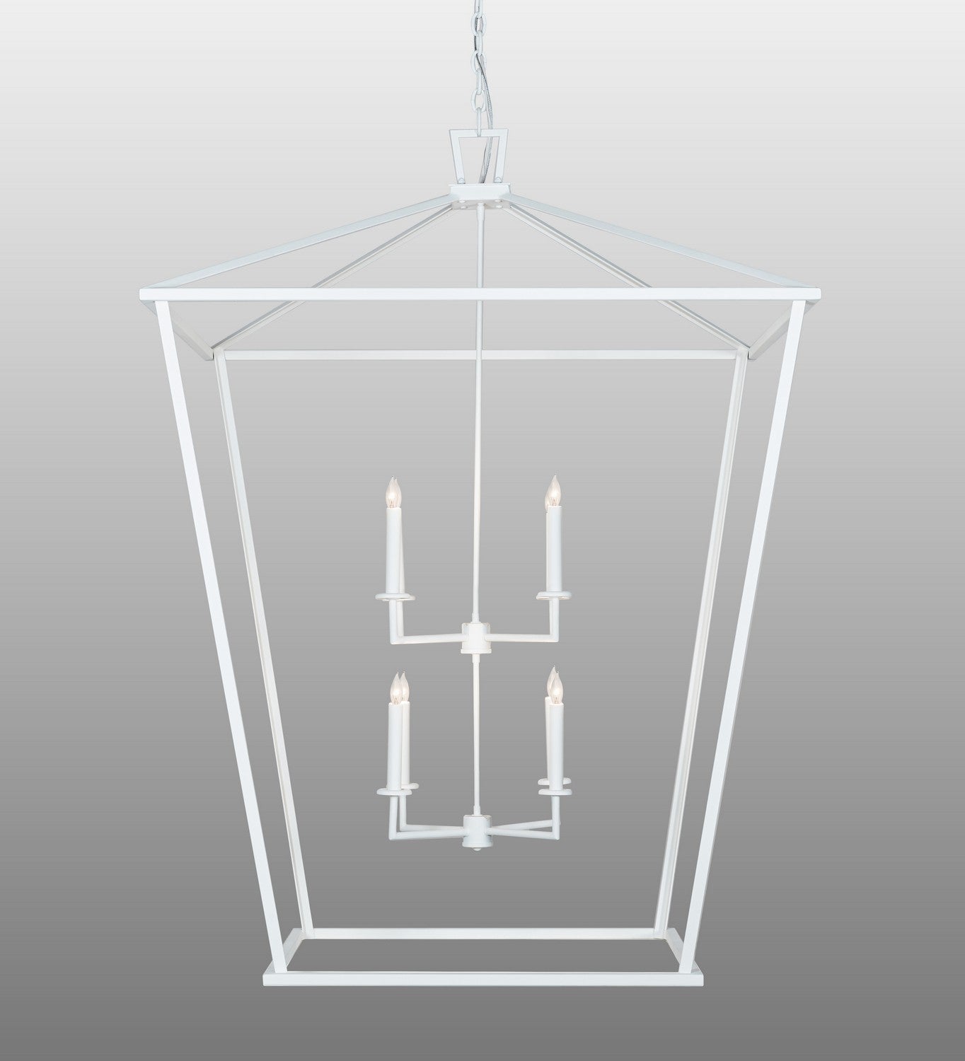 Meyda Tiffany - 223475 - Eight Light Pendant - Kitzi - Matte White