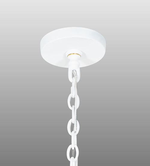 Meyda Tiffany - 223475 - Eight Light Pendant - Kitzi - Matte White