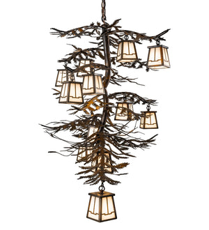 Meyda Tiffany - 223801 - 12 Light Chandelier - Pine Branch - Vintage Copper