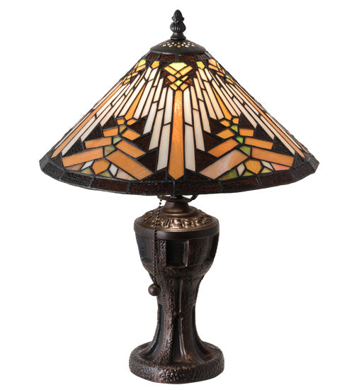 Meyda Tiffany - 224111 - One Light Table Lamp - Nuevo Mission - Mahogany Bronze