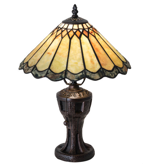 Meyda Tiffany - 224113 - One Light Table Lamp - Carousel - Mahogany Bronze