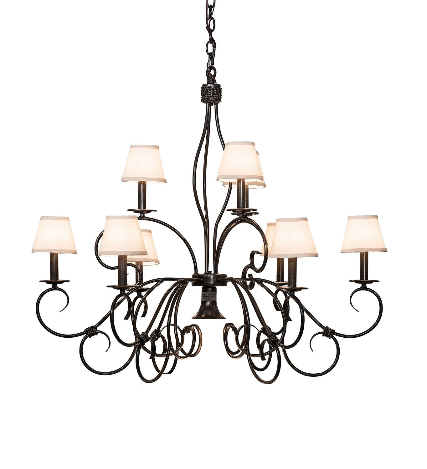 Meyda Tiffany - 224138 - Ten Light Chandelier - Grace - Timeless Bronze