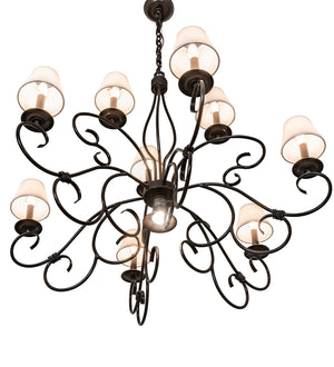 Meyda Tiffany - 224138 - Ten Light Chandelier - Grace - Timeless Bronze