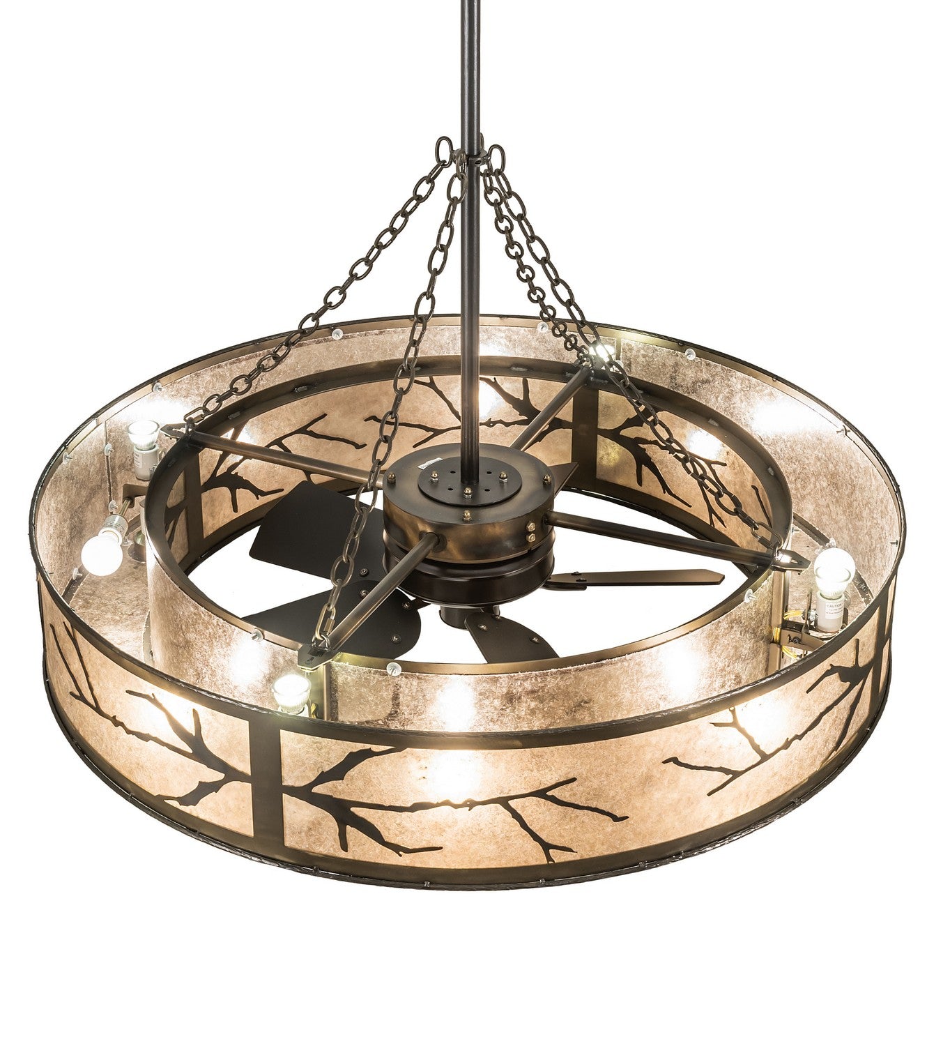 Meyda Tiffany - 224912 - 16 Light Chandel-Air - Branches - Dark Burnished Antique Copper