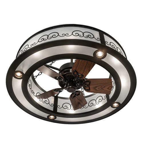 Meyda Tiffany - 225290 - 16 Light Chandel-Air - Putrelo - Old Wrought Iron